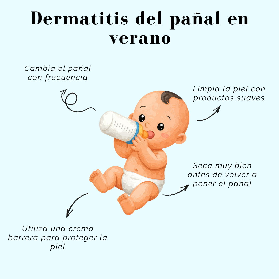 Dermatitis del pañal en verano